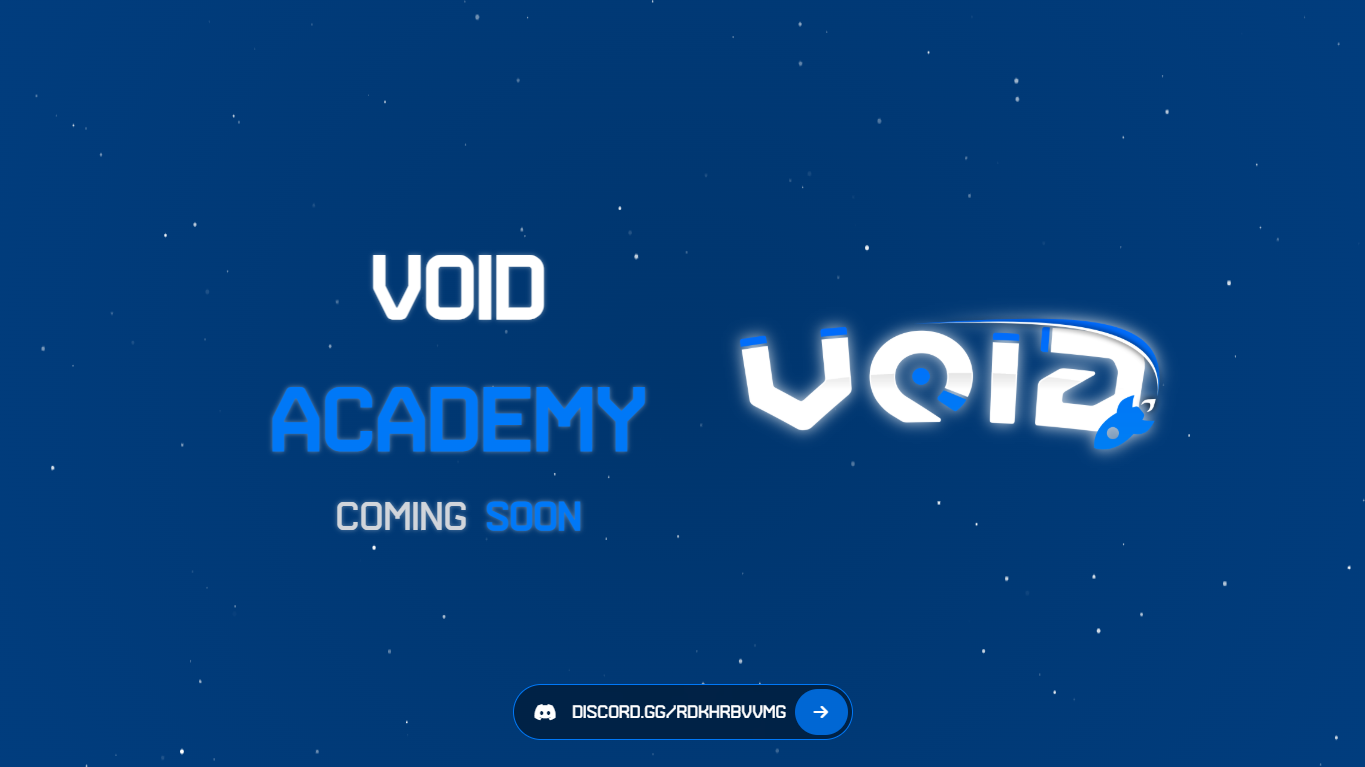 Void Academy Landing Page